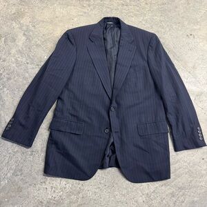 Brooks Brothers Men’s Navy Pinstripe Blazer Jacket Preppy Luxury Business Work‎